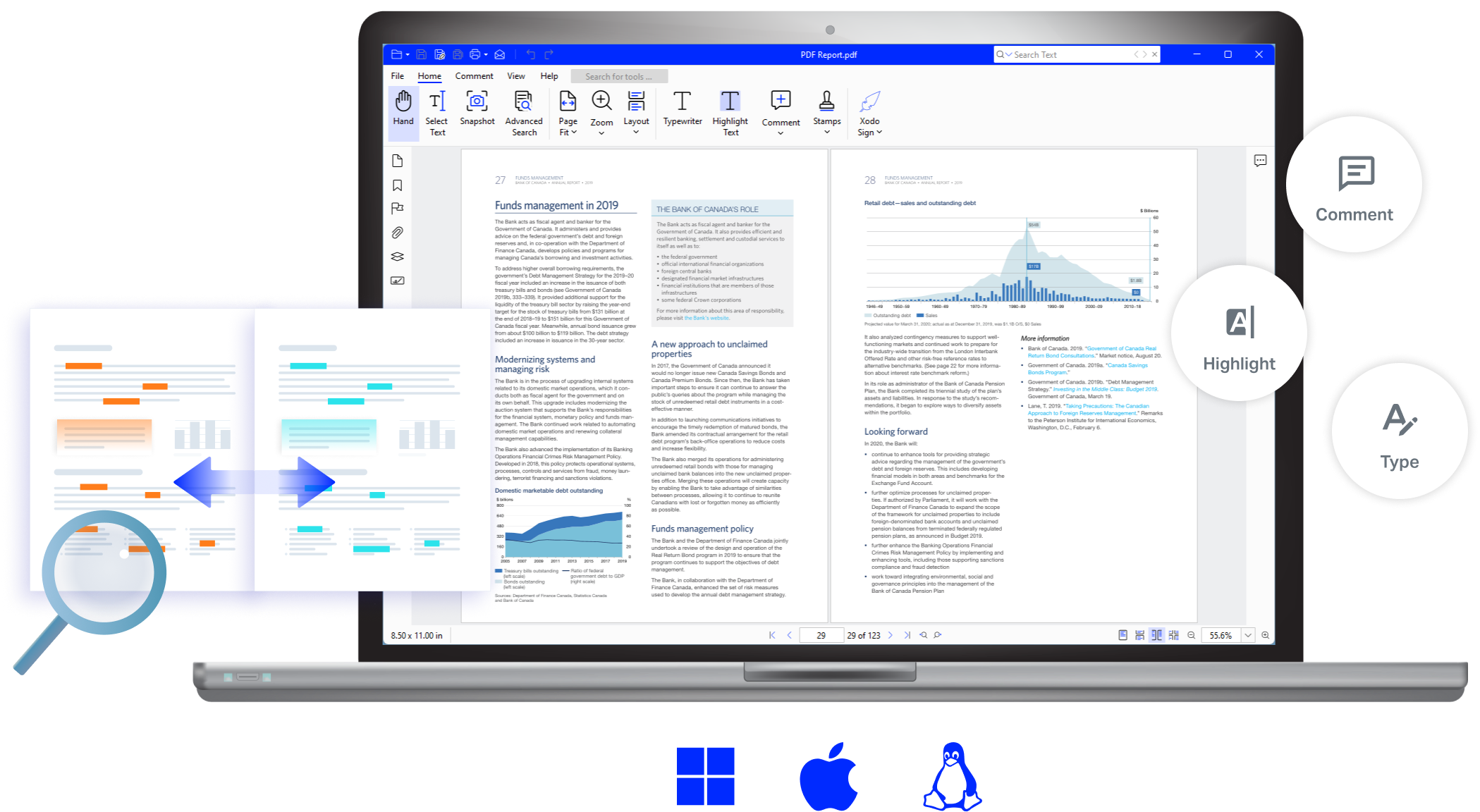 Free Xodo PDF Reader for Windows, macOS, and Linux