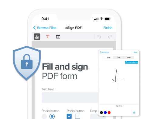 Sign documents with electronic signatures on iOS and Android with Xodo Mobile